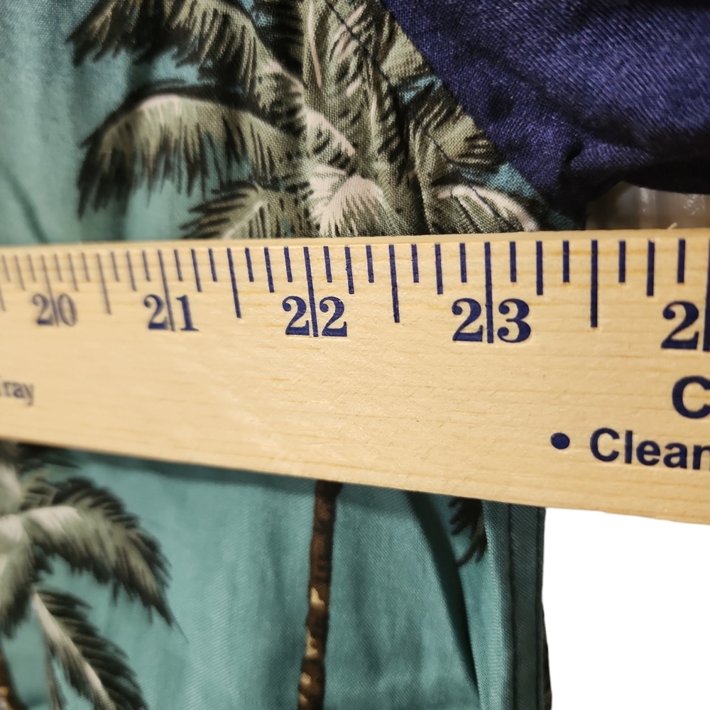 Crafton barrel men's large Palm tree, short sleeve Island  shirt button down. - Picture 7 of 7